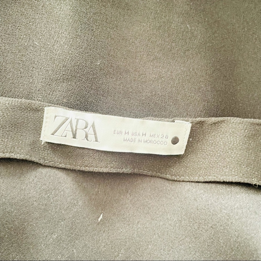 Zara Black High Neck Slip Dress | Quiet Luxury Cocktail Chic Minimal - Picture 5 of 8